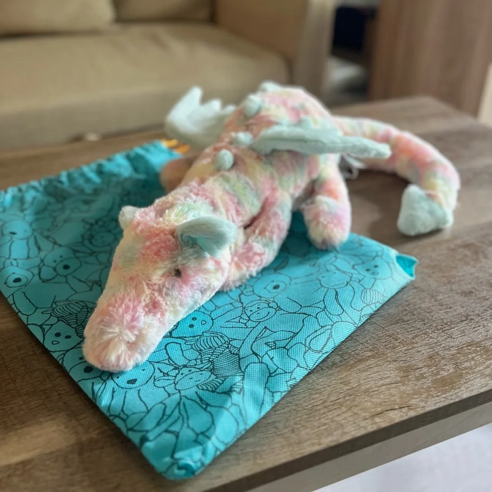 Jellycat Large Lazulia Dragon - Authentic & BNWT! - Picture 2 of 6